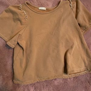 Cute yellowish/cream top !!